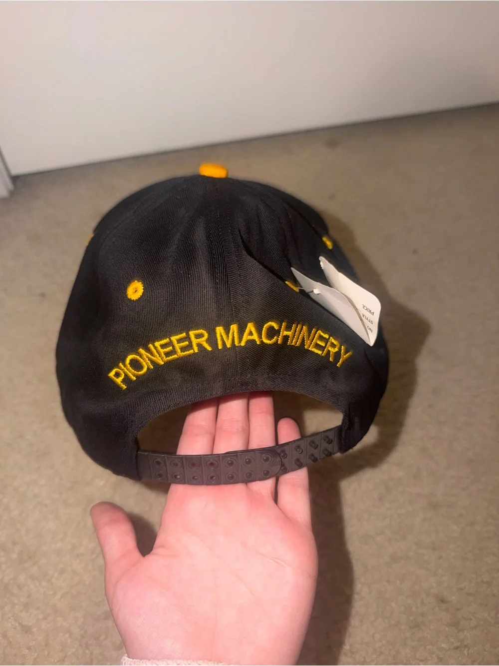 CAT Forest Products Black and Yellow Two-Tone Baseball Cap